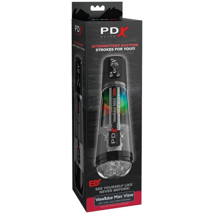 PDX ELITE - VIEWTUBE MAX VIEW AUTOMATISK MANUBILSEKJEKS MED TRANSPARENT SUGING