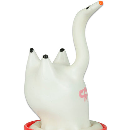 CONDOMERIE - HANDPAINTED NOVELTY CONDOMS SWAN