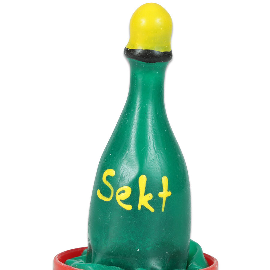 CONDOMERIE - HANDPAINTED NOVELTY CONDOMS CHAMPAGNE