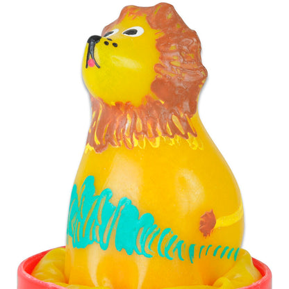 CONDOMERIE - HANDPAINTED NOVELTY CONDOMS SITTING LION