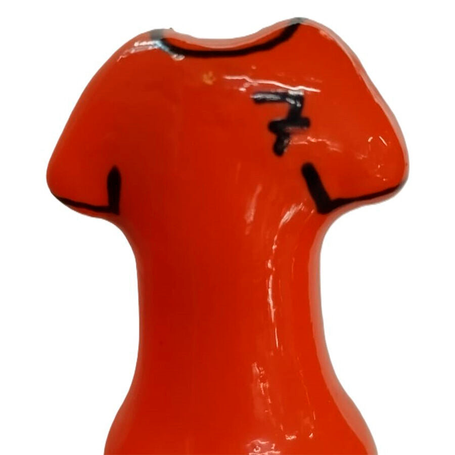 CONDOMERIE - HANDPAINTED NOVELTY CONDOMS ORANGE SHIRT