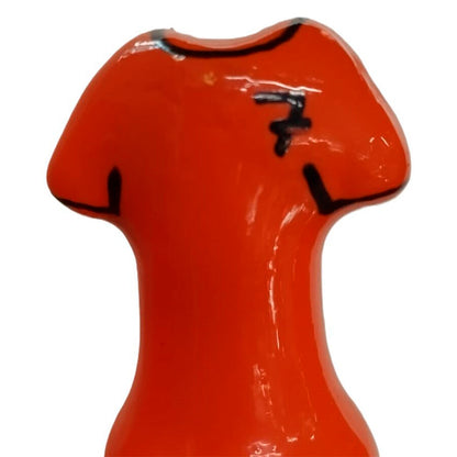 CONDOMERIE - HANDPAINTED NOVELTY CONDOMS ORANGE SHIRT
