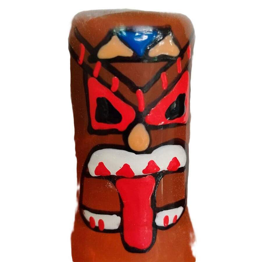 KONDOMERI - HÅNDMALTE NYHETSKONDOMER TIKI TOTEM-01