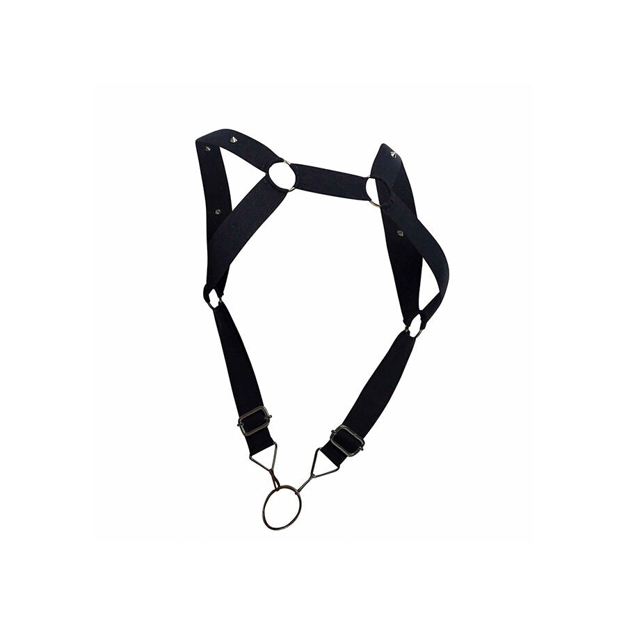MOB - DNGEON HARNESS WITH STRAIGHT BACK BLACK ONE SIZE
