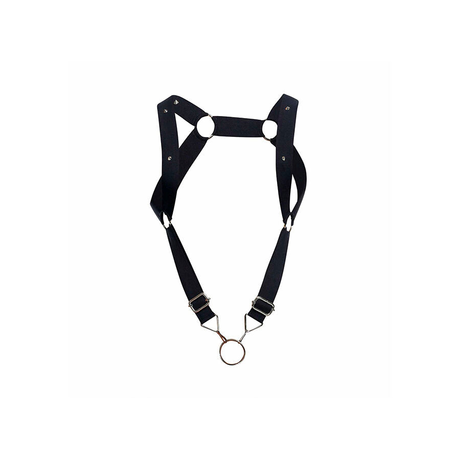 MOB - DNGEON HARNESS WITH STRAIGHT BACK BLACK ONE SIZE