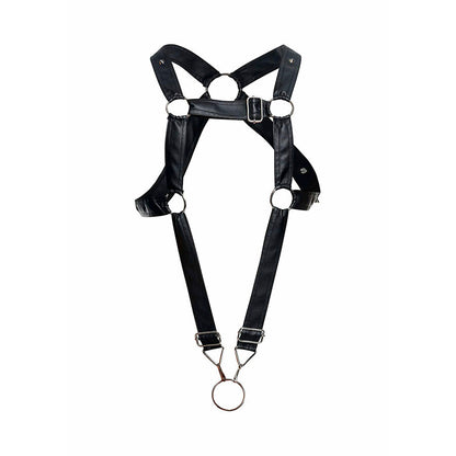 MOB - DNGEON BLACK CROSSED PENIS HARNESS ONE SIZE