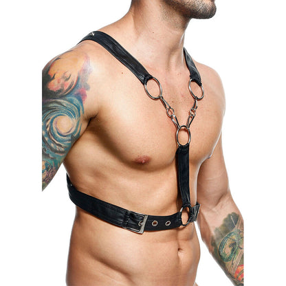 MOB - DNGEON CROSSED BLACK CHAIN HARNESS ONE SIZE