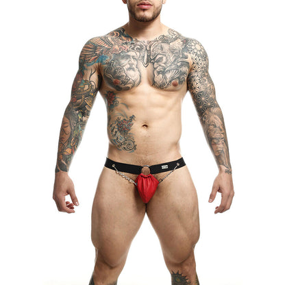 MOB - DNGEON RED JOCKSTRAP WITH CHAINS ONE SIZE