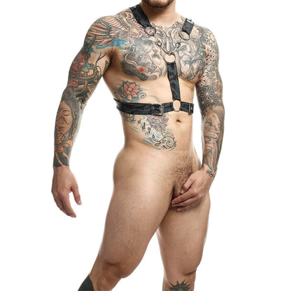 MOB - DNGEON SØLV SELE MED KJEDER ÉN STØRRELSE