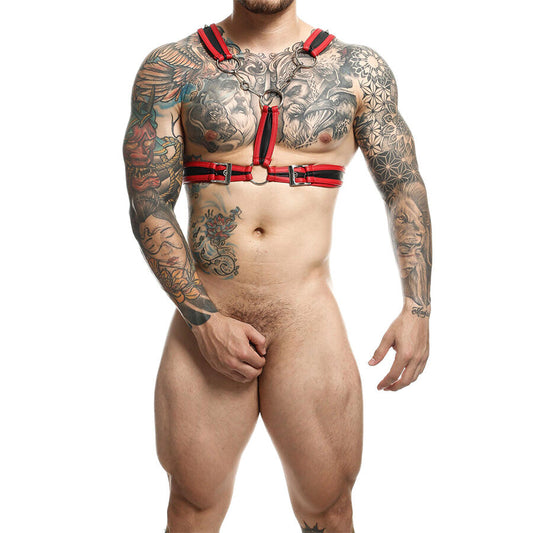 MOB - DNGEON RED HARNESS WITH CHAINS ONE SIZE