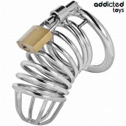 ADDICTED TOYS LOCKED - IRON CELL METAL PENIS CAGE 5 CM SIZE L