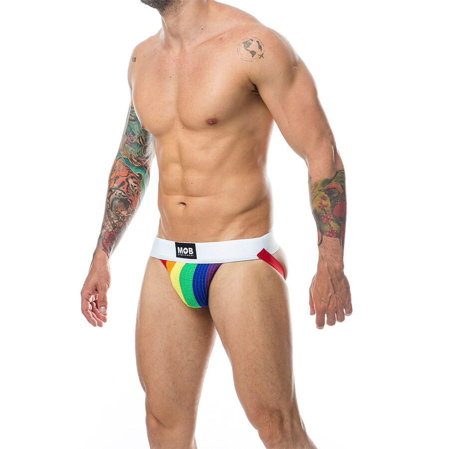MOB - CLASSIC JOCK STRIPE RAINBOW SIZE L