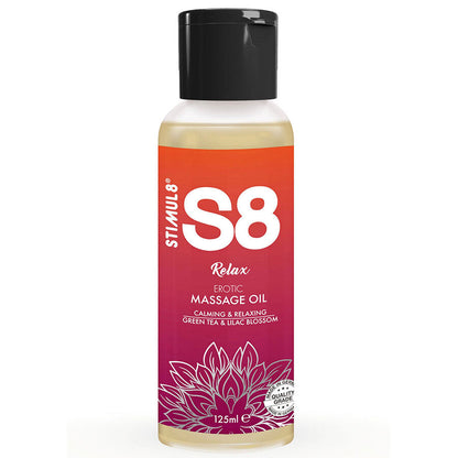 STIMUL8 - S8 RELAX MASSASJEOLJE MED GRØNN TE 125 ML