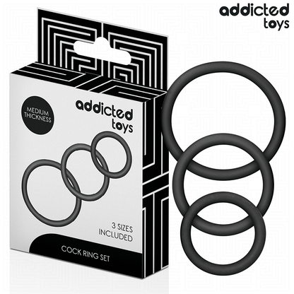 ADDICTED TOYS - SET OF SILICONE RINGS MODEL 2