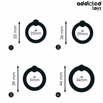 ADDICTED TOYS - SET OF PRESSURE SILICONE RINGS