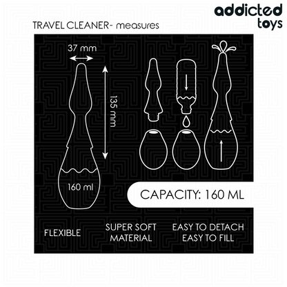 ADDICTED TOYS - TRAVEL CLEANER SILICONE MODEL 1