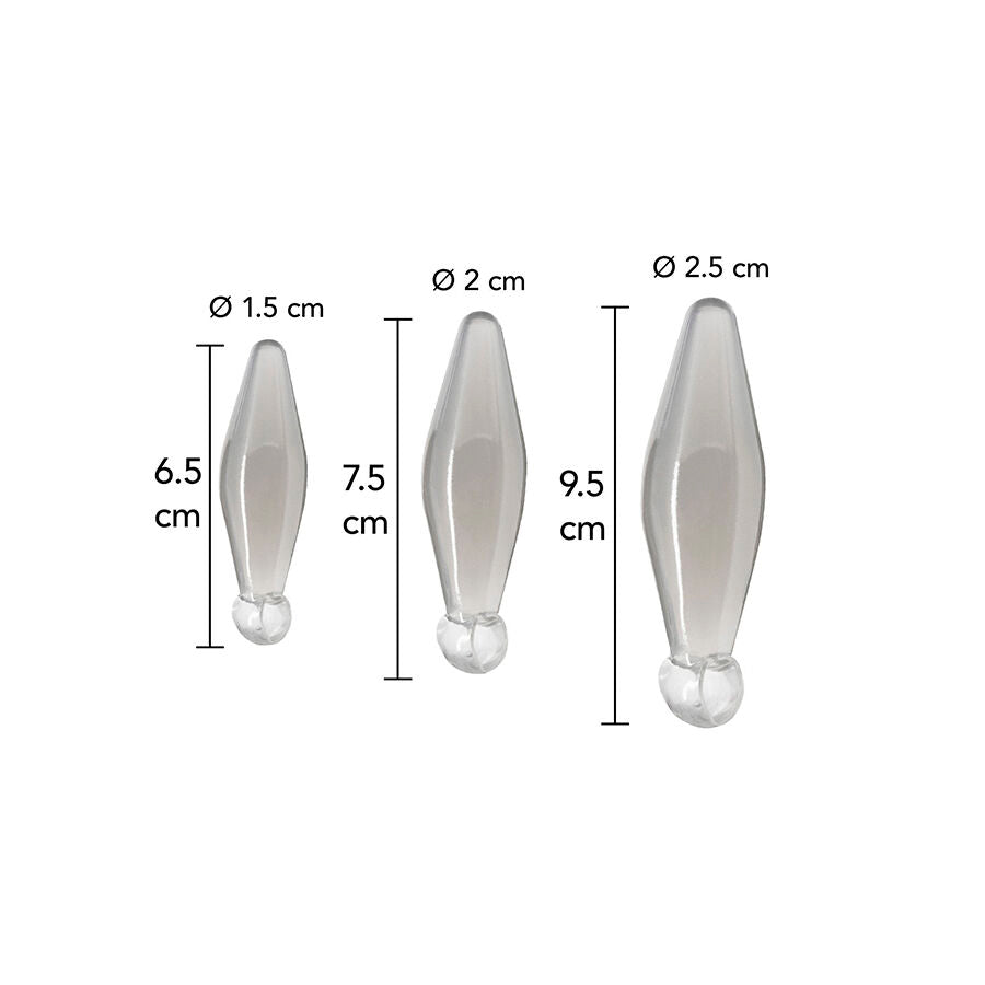 TOYJOY - ANALLEKK 3-DELERS TRANSPARENT FINGERRIMMER