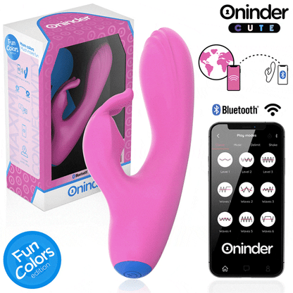 ONINDER CUTE - LOVE BUNNY VIBRATOR G-SPOT KLITORIS - GRATIS VERDENSOMSPENNENDE APP
