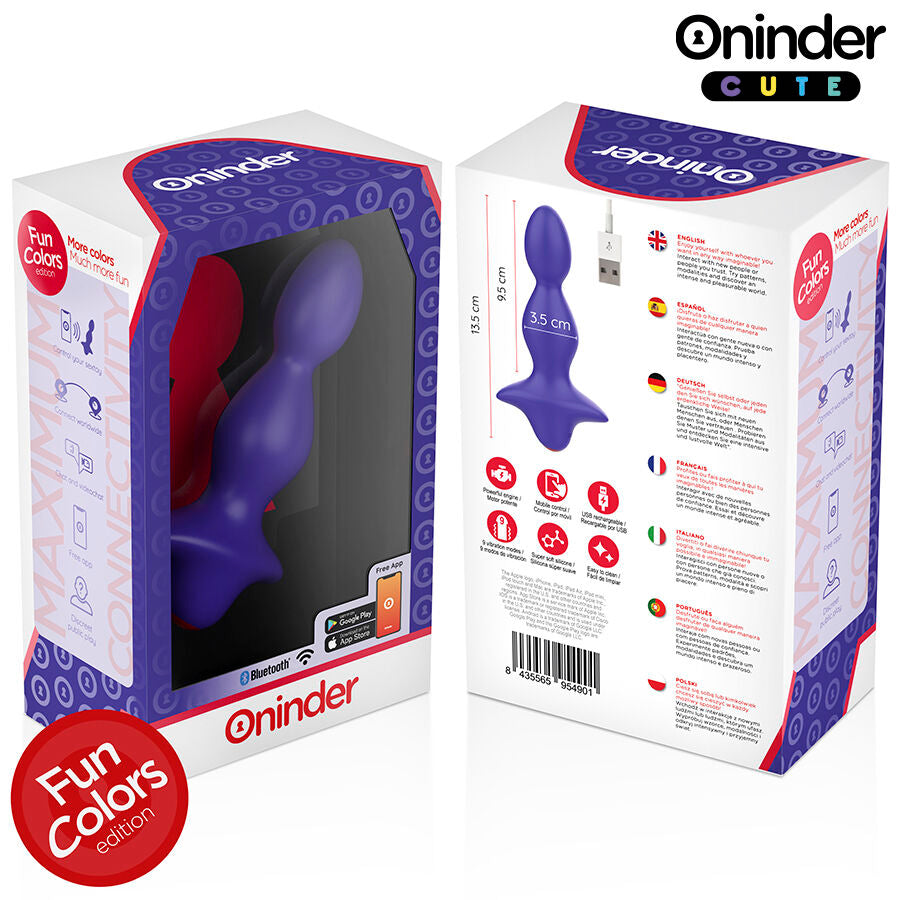 ONINDER CUTE - LOVE BUTT VIBRATING ANAL PLUG DILATOR - FREE WORLDWIDE APP