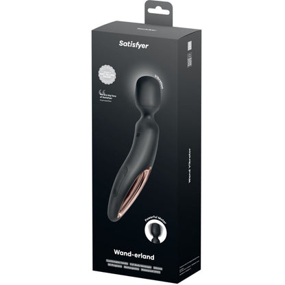 SATISFYER - WAND ERLAND VIBRERINGSMASSASJON SVART