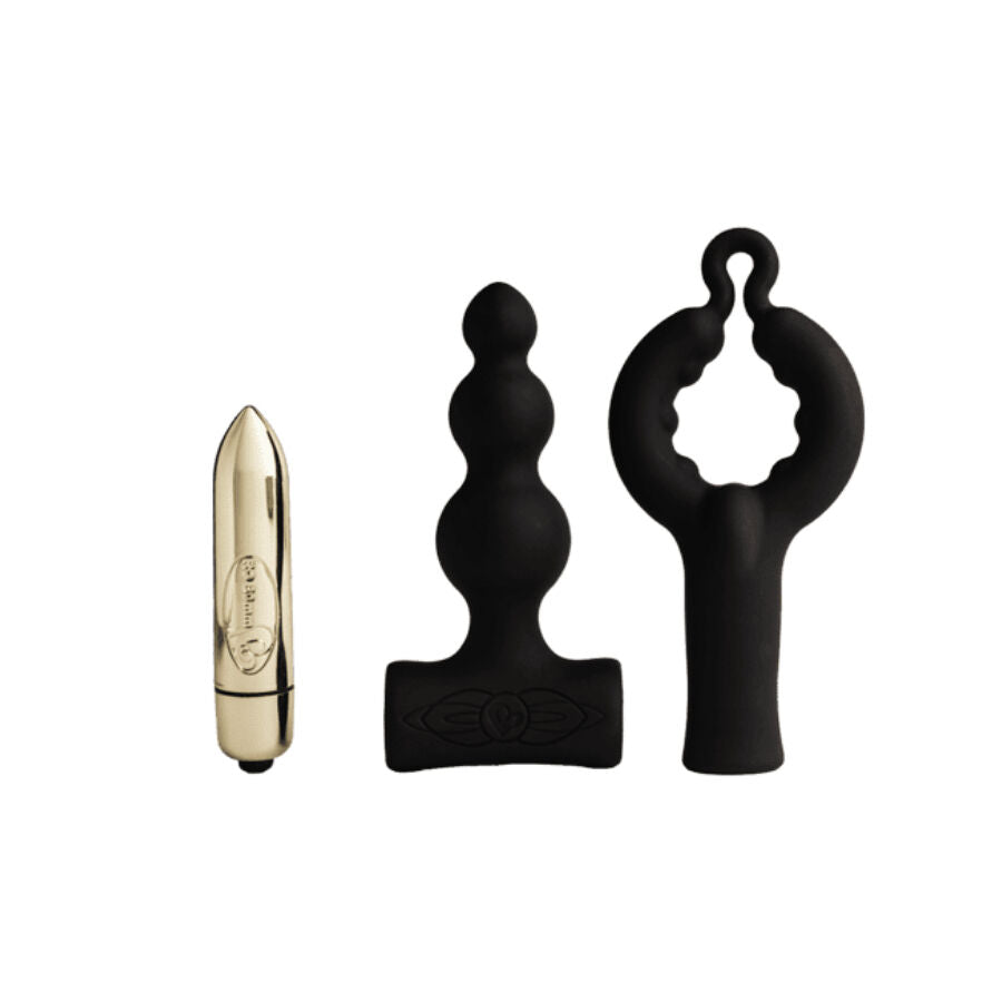 ROCKS- OFF - PETITE SENSATIONS BUBBLES ANAL PLUG VIBRATOR BLACK