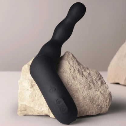 ROCKS-OFF - BLACK PROSTATE AND ANAL VIBRATOR ADAPTER