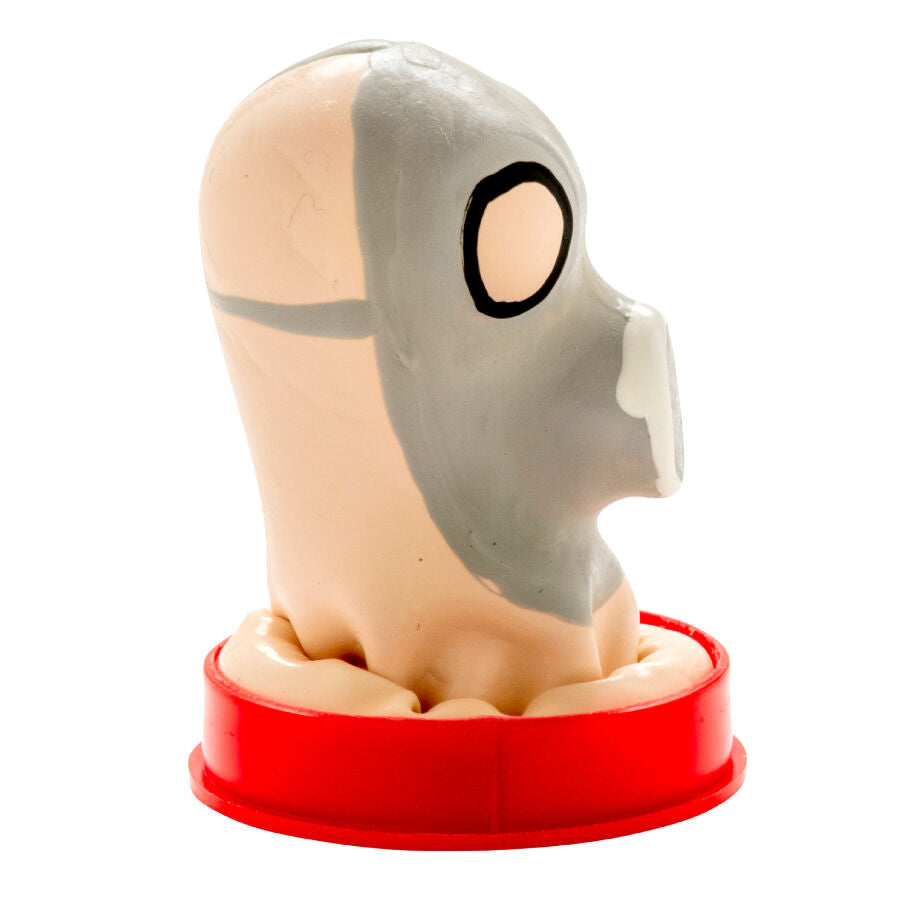 KONDOMERI - HÅNDMALEDE NYHETER MED GASSMASKE MED KONDOMER