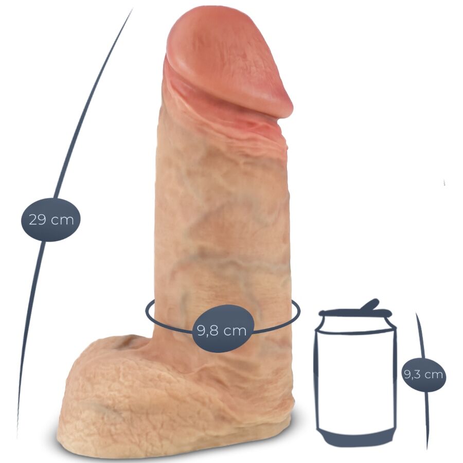 SILEXD - MODELL 1 XTREME PREMIUM SILIKON REALISTISK PENIS 28 CM