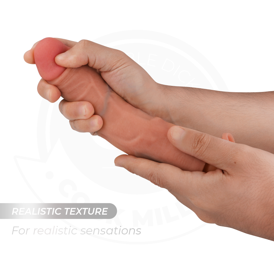 COCK MILLER - REALISTISK DILDO MED SUGEKOPP OG VIBRASJON MED FJERNKONTROLL 21,5 CM