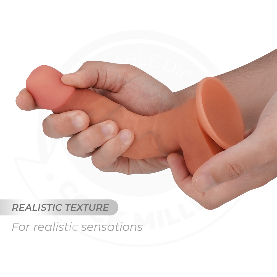 COCK MILLER - HYPERREALISTISK ARTIKULERBAR DILDO 17,8 CM