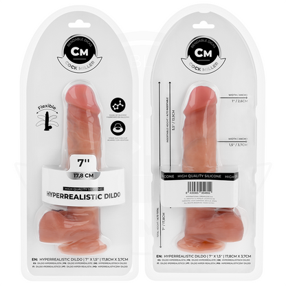 COCK MILLER - HYPERREALISTISK ARTIKULERBAR DILDO 17,8 CM