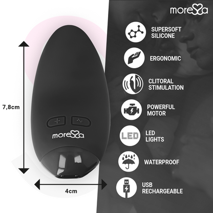 MORESSA - BLOSSOM SVART VIBRATOR