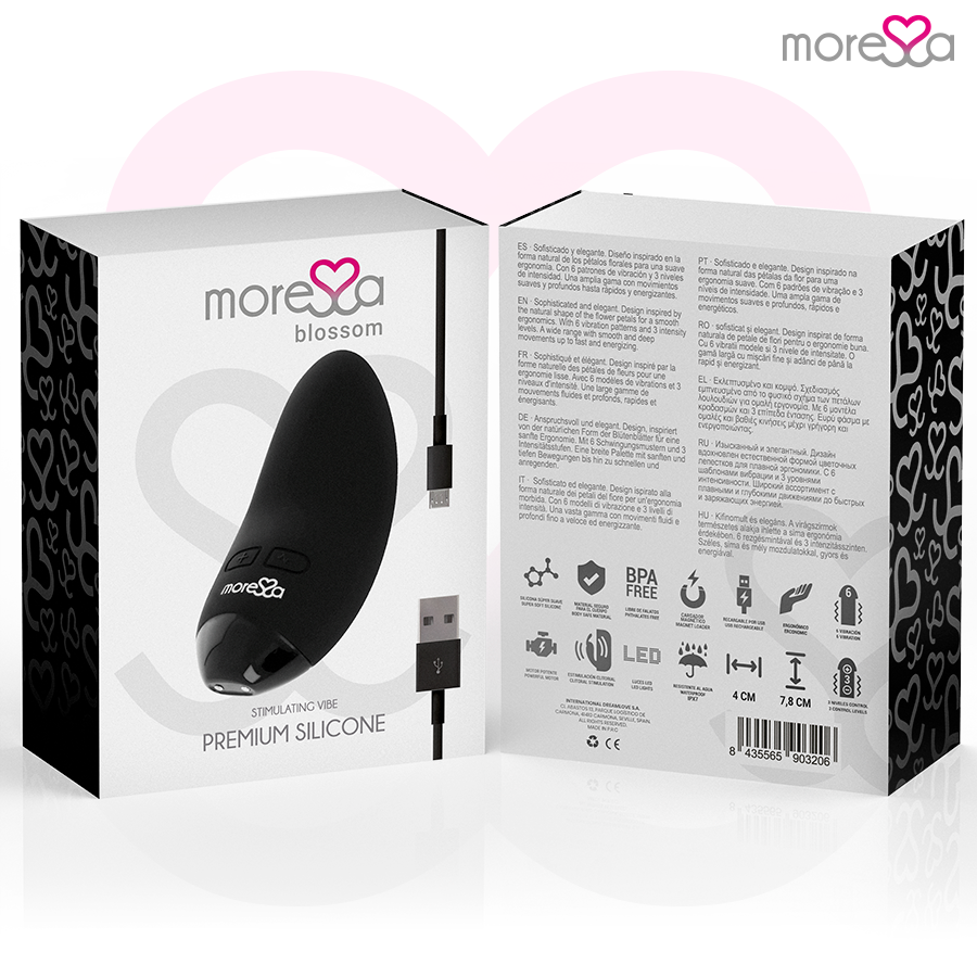 MORESSA - BLOSSOM SVART VIBRATOR