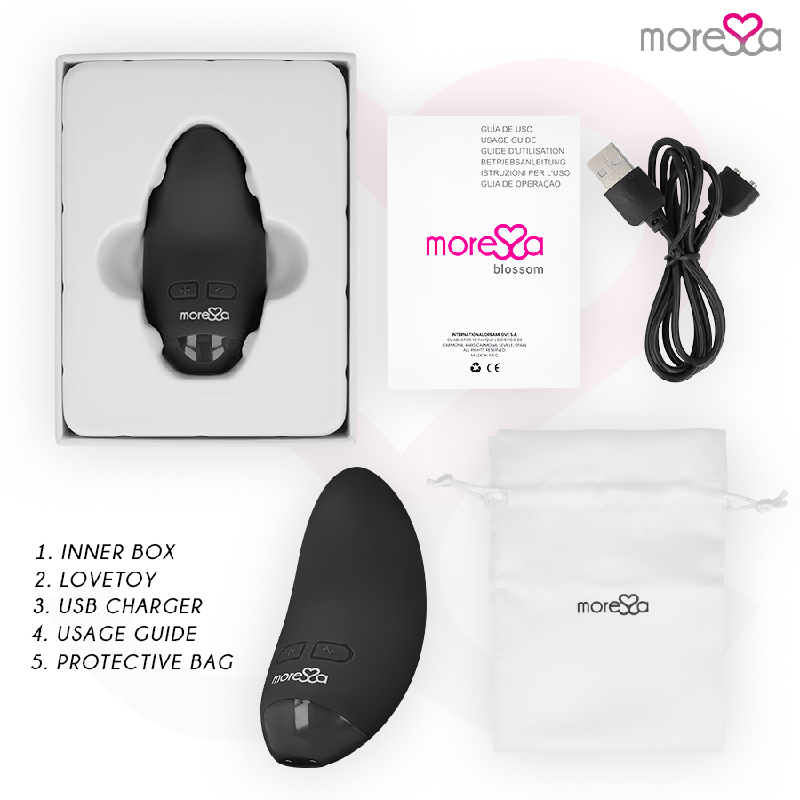 MORESSA - BLOSSOM SVART VIBRATOR