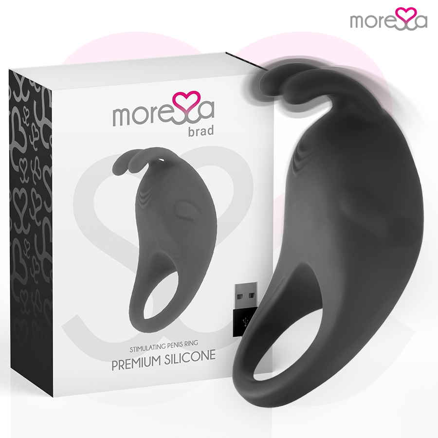 MORESSA - BRAD PREMIUM SILICONE RECHARGEABLE BLACK