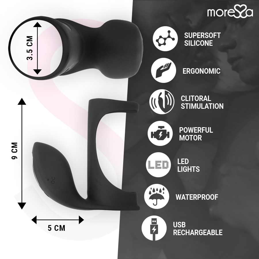 MORESSA - BRANDON VIBRATORRING MED LOKK