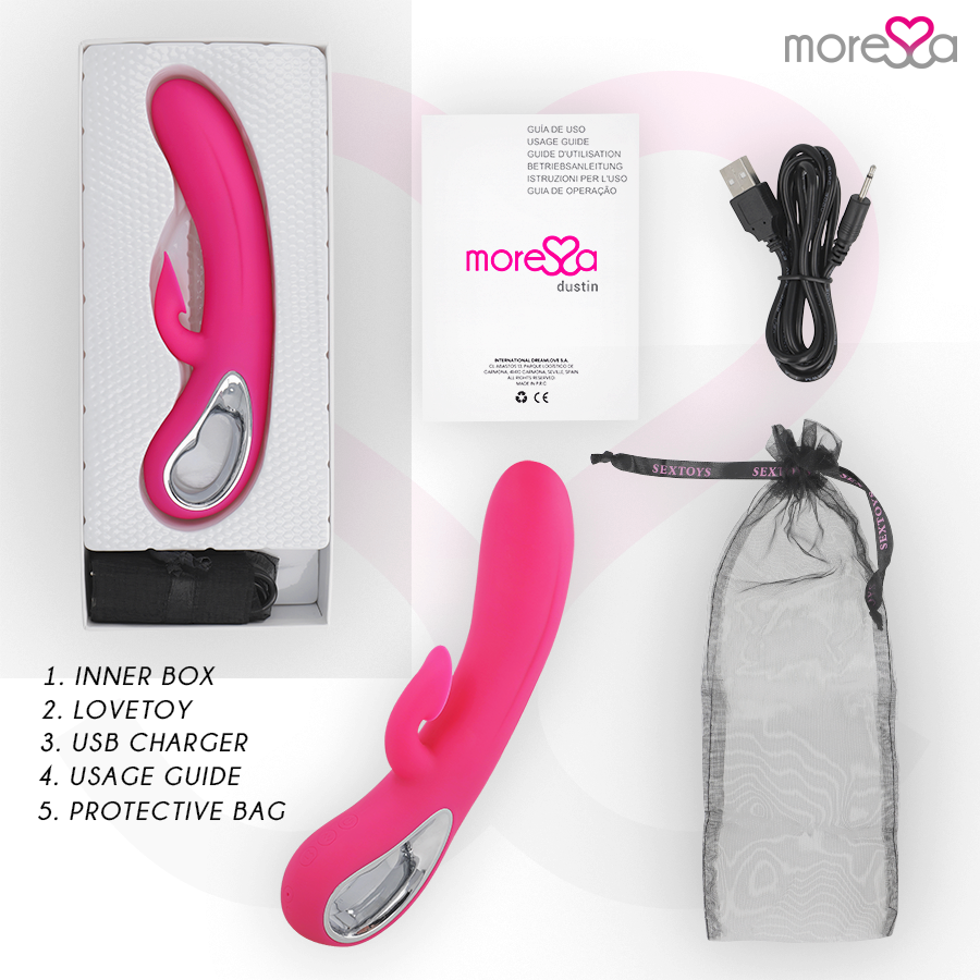 MORESSA - DUSTIN CLITORAL SUCTION AND POWERFUL VIBRATION PREMIUM SILICONE RECHARGEABLE
