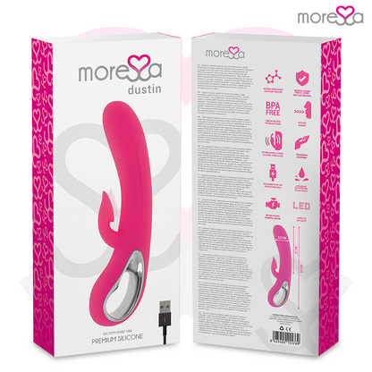 MORESSA - DUSTIN CLITORAL SUCTION AND POWERFUL VIBRATION PREMIUM SILICONE RECHARGEABLE