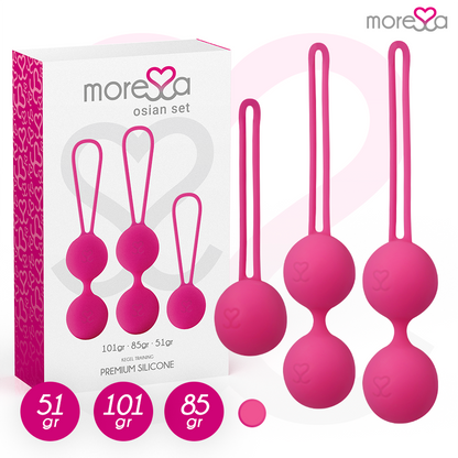 MORESSA - OSIAN SET PREMIUM SILICONE PINK (Osian One - 51 g | Osian Two - 101 g | Osian Three 85 g)