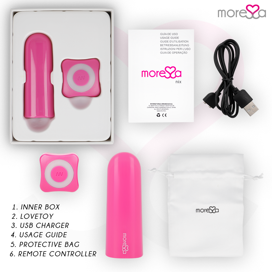 MORESSA - NIX VIBRATOR FJERNKONTROLL ROSA