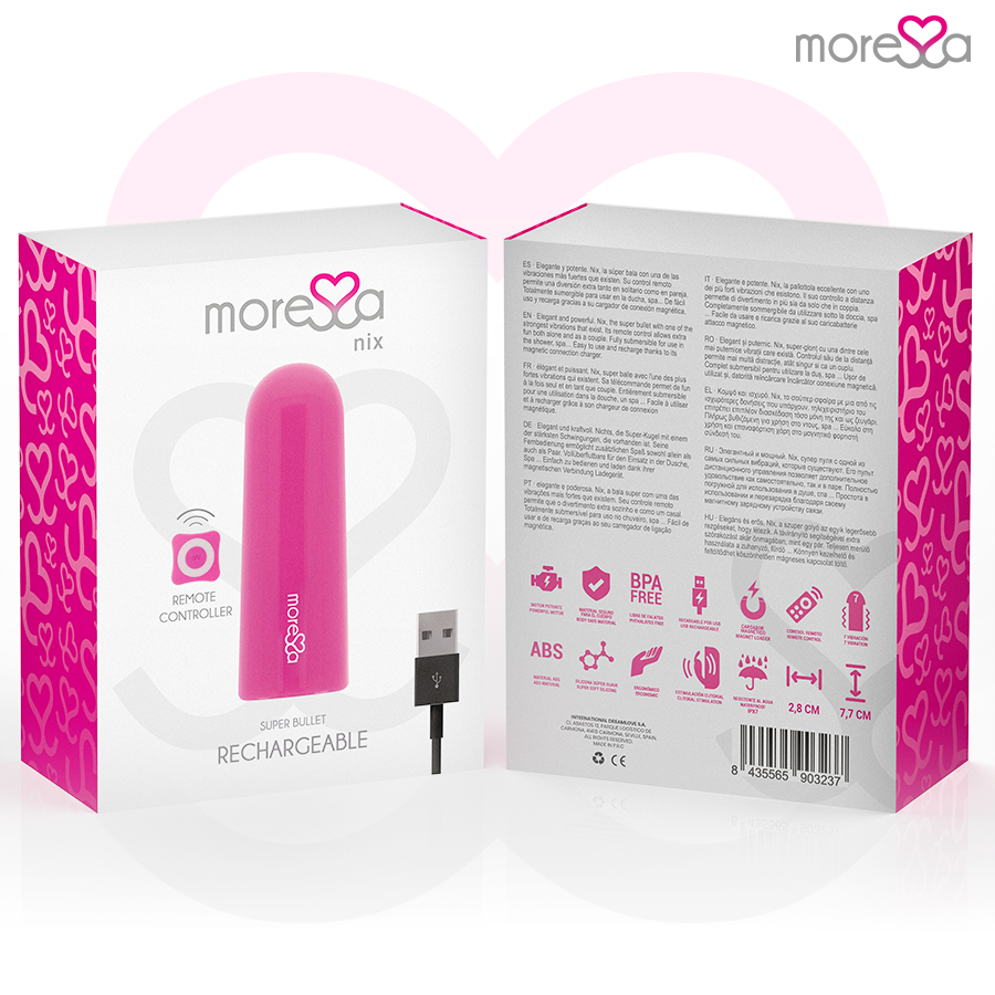 MORESSA - NIX VIBRATOR FJERNKONTROLL ROSA