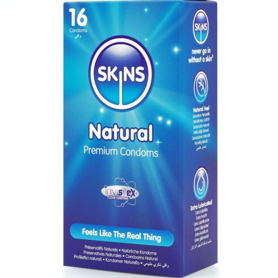 SKINS - NATURLIGE PREMIUM KONDOMER PAKKE 16