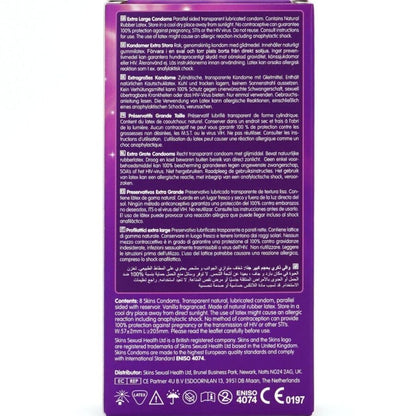 SKINS - EKSTRA STOR PREMIUM KONDOMPAKKE 8