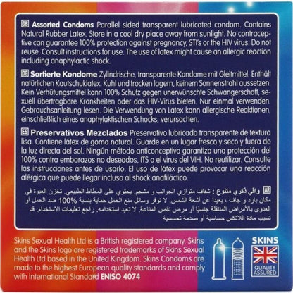 SKINS - ASSORTERTE PREMIUM KONDOMER PAKKE 4