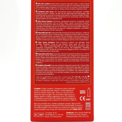 SKINS - ULTRATYNNE PREMIUM KONDOMER PAKKE 16