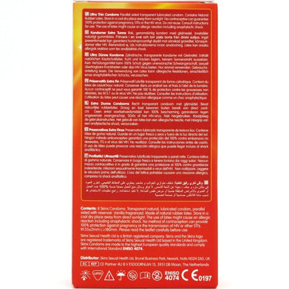 SKINS - ULTRATYNNE PREMIUM KONDOMER PAKKE 8