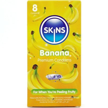 SKINS - BANANA PREMIUM KONDOMER PAKKE 8