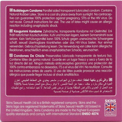 SKINS - BUBBLEGUM PREMIUM KONDOMPAKKE 4