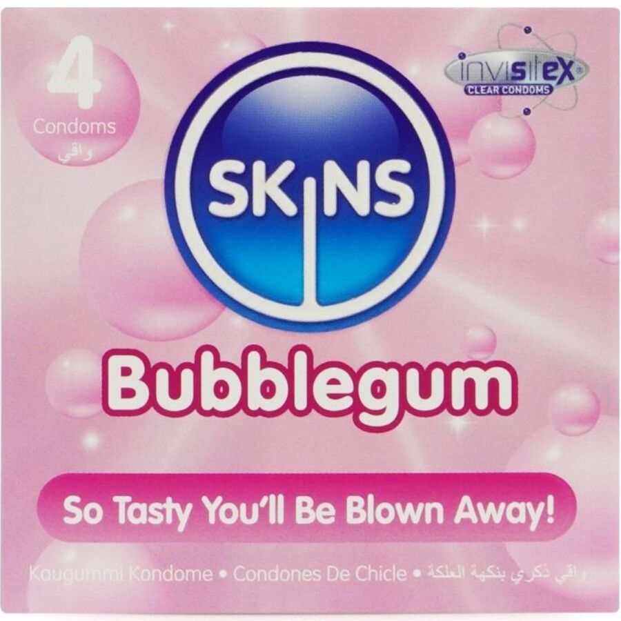 SKINS - BUBBLEGUM PREMIUM KONDOMPAKKE 4
