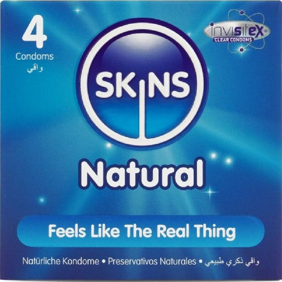 SKINS - NATURLIGE PREMIUM KONDOMER PAKKE 4